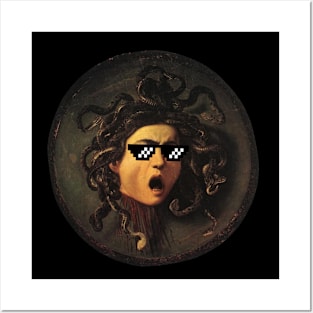 Medusa - 8-Bit Sunglasses Posters and Art